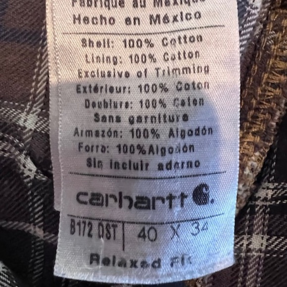 Carhartt Flannel Lined Jeans - Picture 4 of 5